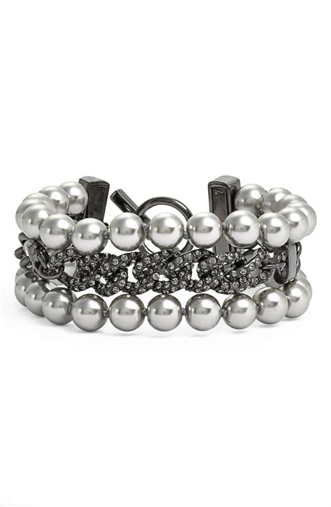 givenchy pearl link toggle bracelet|Givenchy jewelry for women.